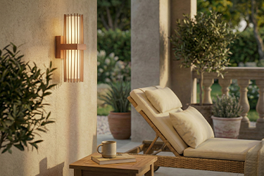 Sieniniai šviestuvai terasai ir balkonui Sieniniai šviestuvai terasai ir balkonui